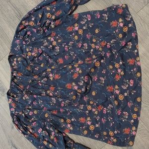 LAST CHANCE Lucky Brand Floral Boho Modal Blouse Top